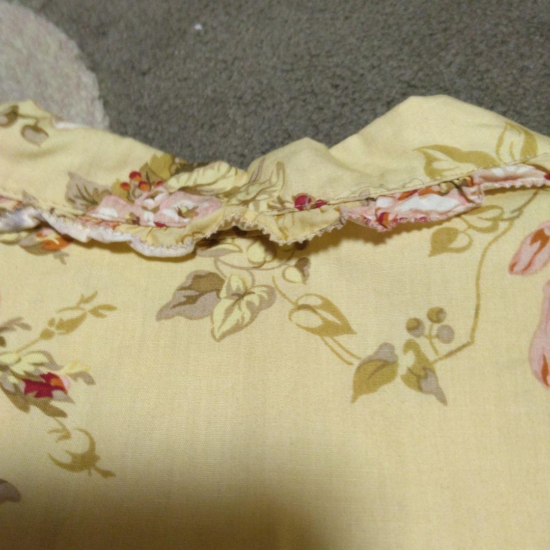 ピンクハウス　美品インゲボルグ　花柄イエロー半袖〜五分袖ロングワンピース