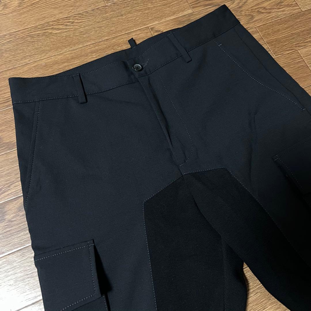 ディースクエアード DSQUARED2 ブラック カーゴパンツ ジョガーパンツ