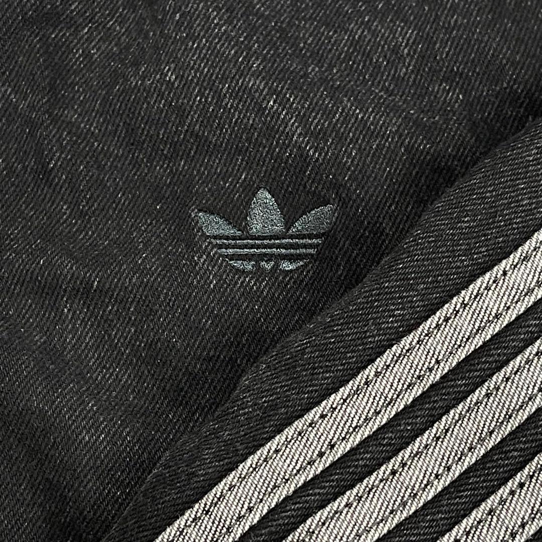 新品M女性】アディダスアディカラーデニムジャケットファイヤーバードトラック