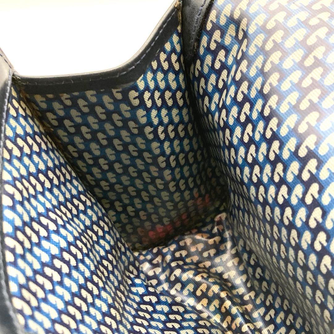 GUCCI クラッチバッグ シェリーライン スエード インターロッキング 黒