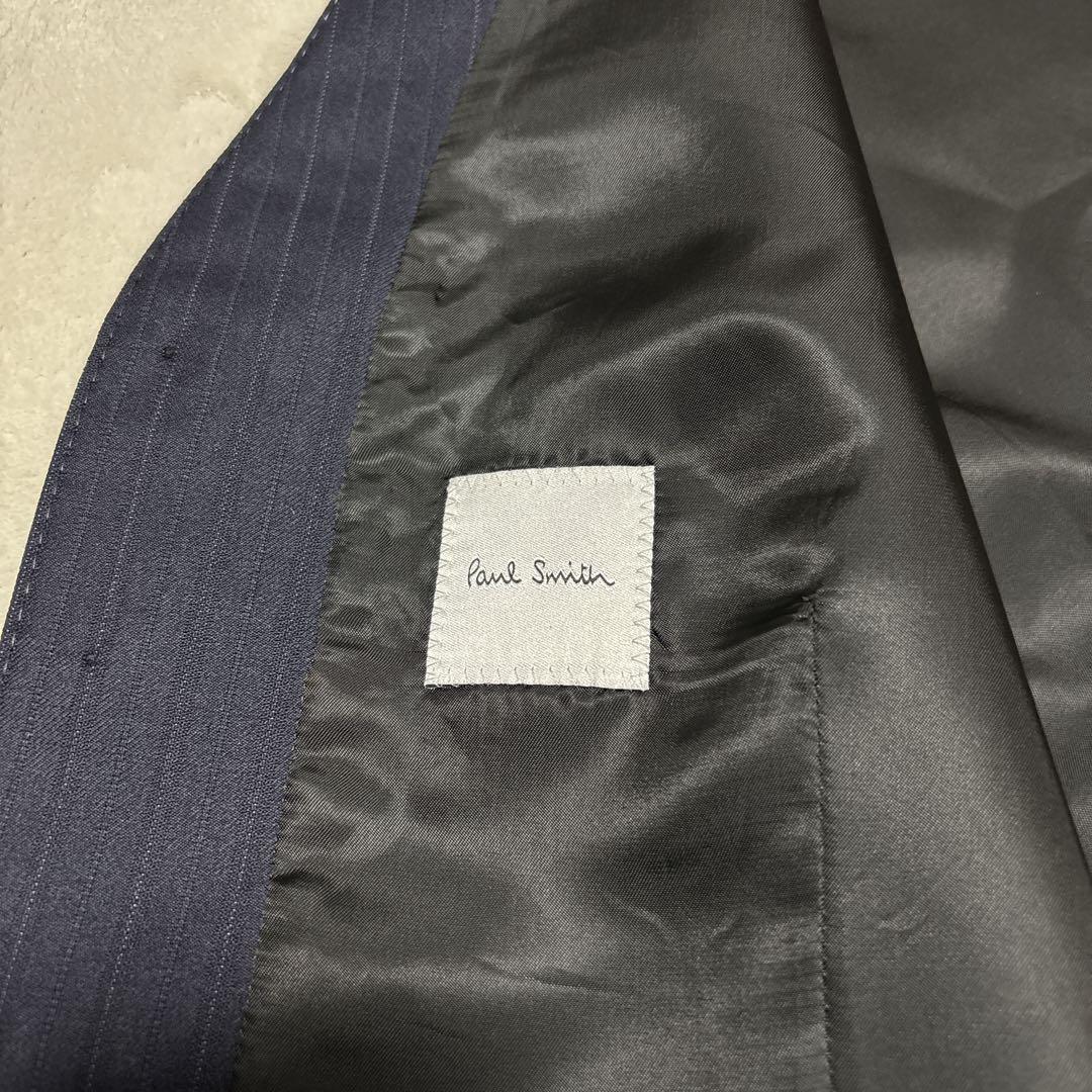 【未使用に近い】　ポールスミス　ベスト　ジレ　ストライプ　ネイビー　現行タグ　L