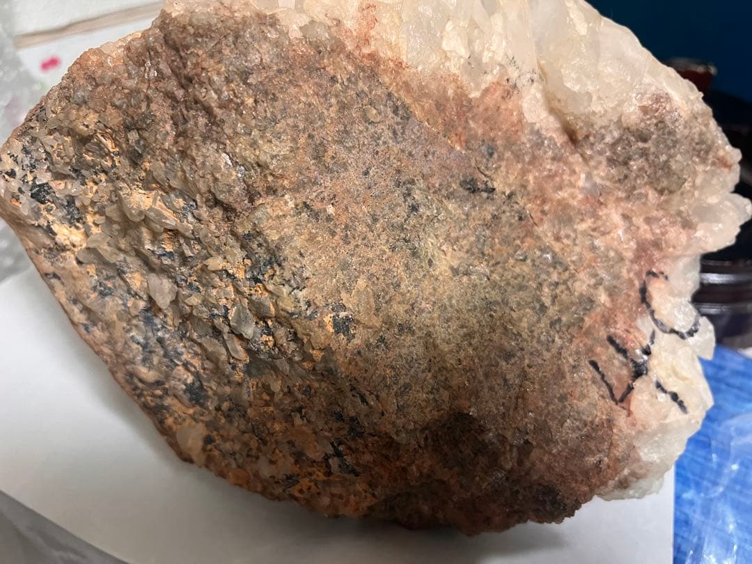 天然石　水晶 クラスター パワーストーン　台座付き　特大　重さ　約5.9キロ