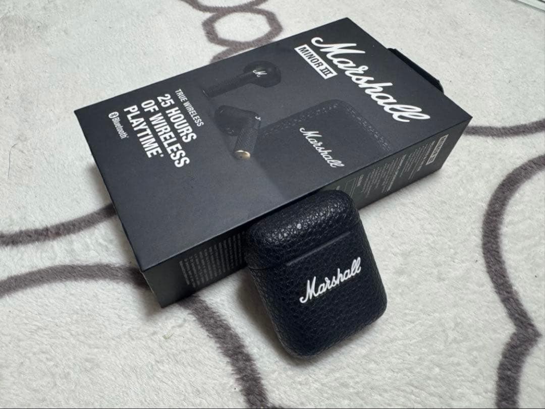 Marshall ワイヤレスイヤホン ブラック