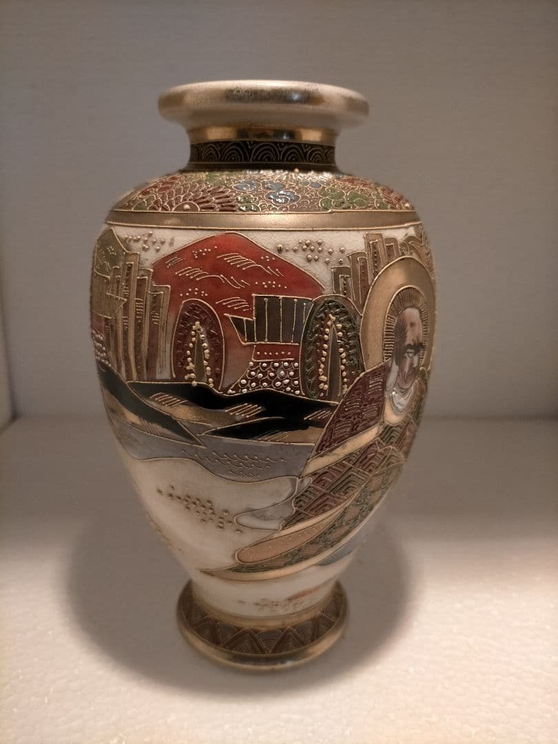 ☆専用☆アンティーク 里帰り 薩摩焼 楠部 ベース 花瓶