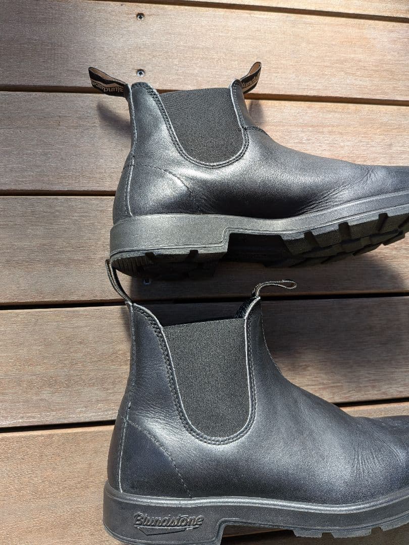 Blundstone ブラック サイドゴアブーツ