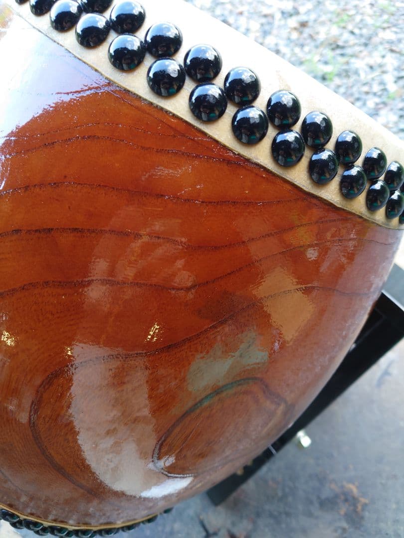 和太鼓.９寸ケヤキくり抜き胴