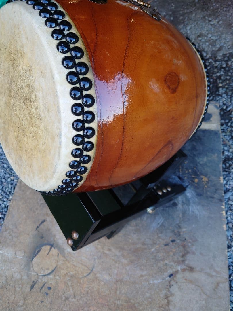 和太鼓.９寸ケヤキくり抜き胴