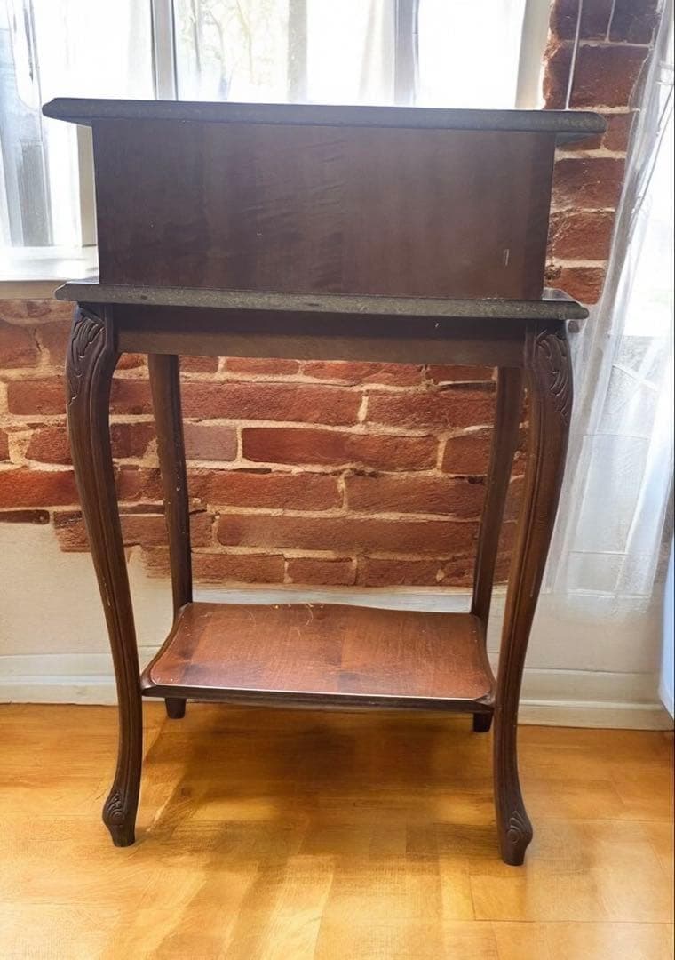 イタリア製アンティーク　猫脚コンソールテーブル　サイドテーブル　電話台