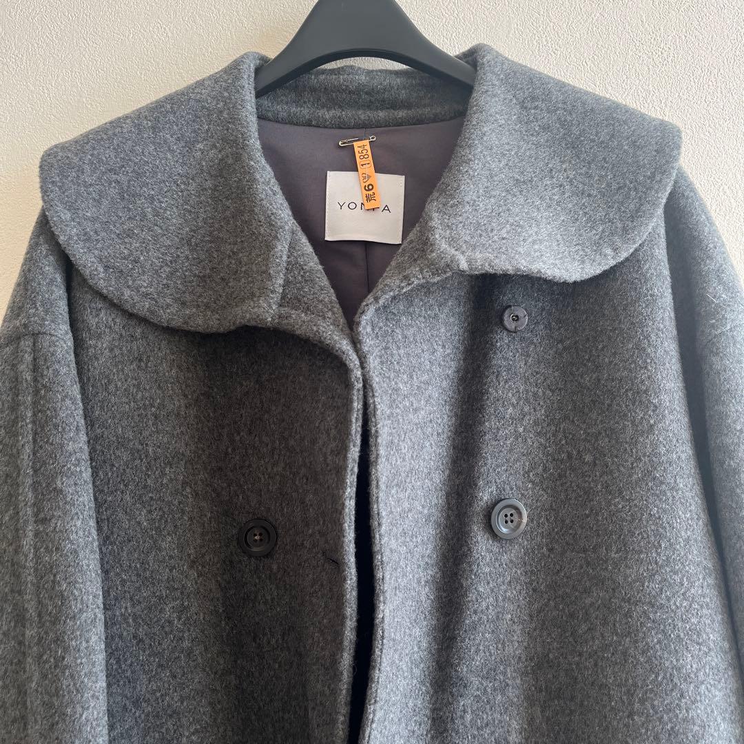 YONFA ダブルボタンウールコート