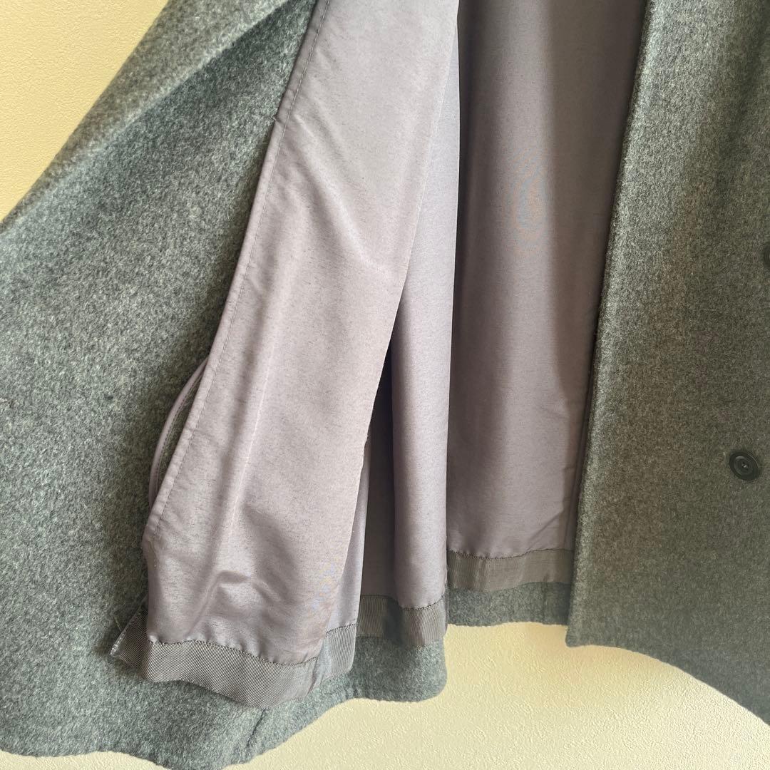 YONFA ダブルボタンウールコート