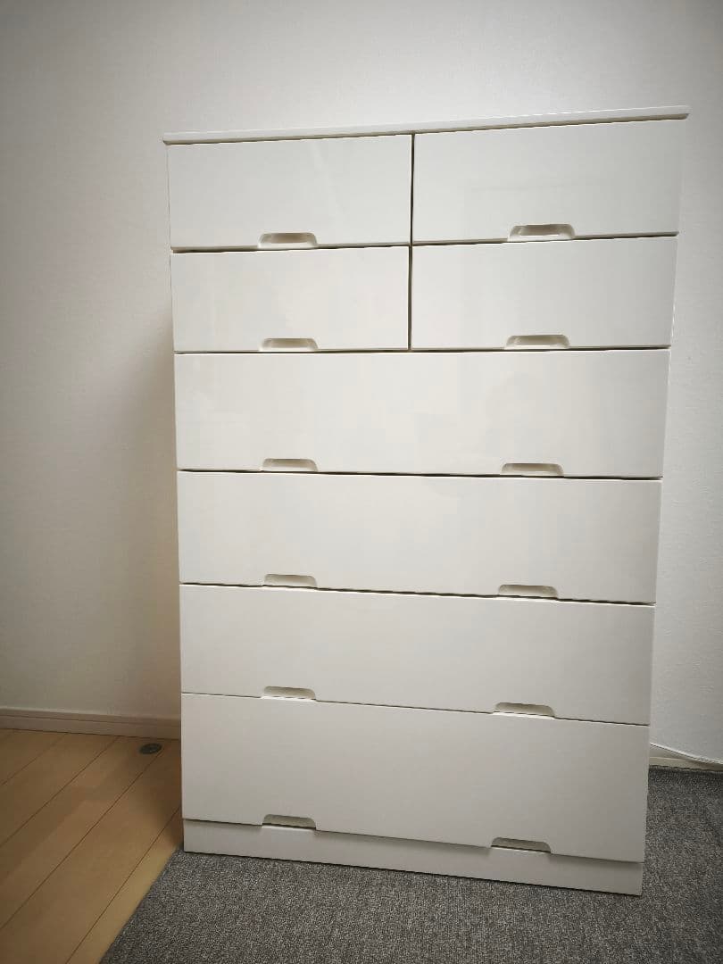 送料込み　ニトリホワイトチェスト 8引き出し