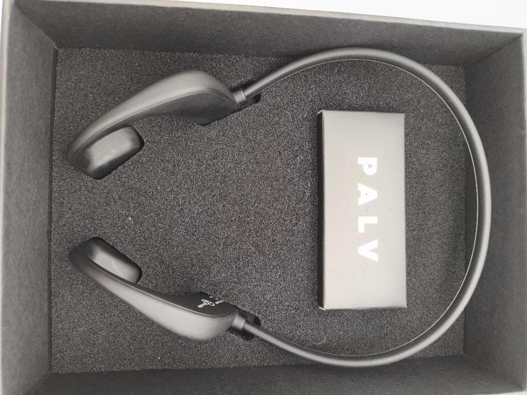 PALV 骨伝導イヤホン ブラック 専用ハードケース付き