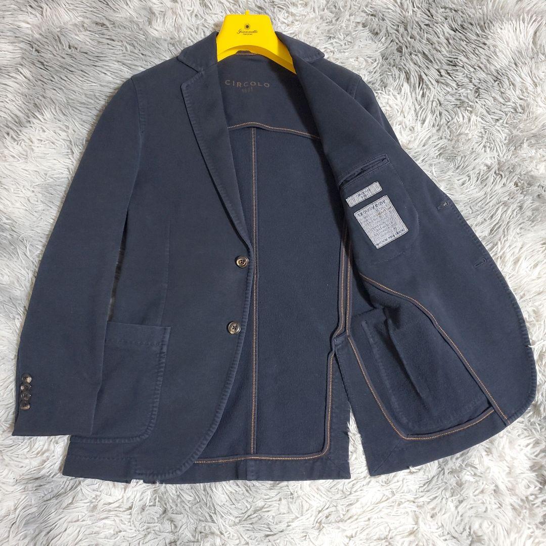 チルコロ 1901　テーラードジャケット　ストレッチ素材　ネイビー　size42