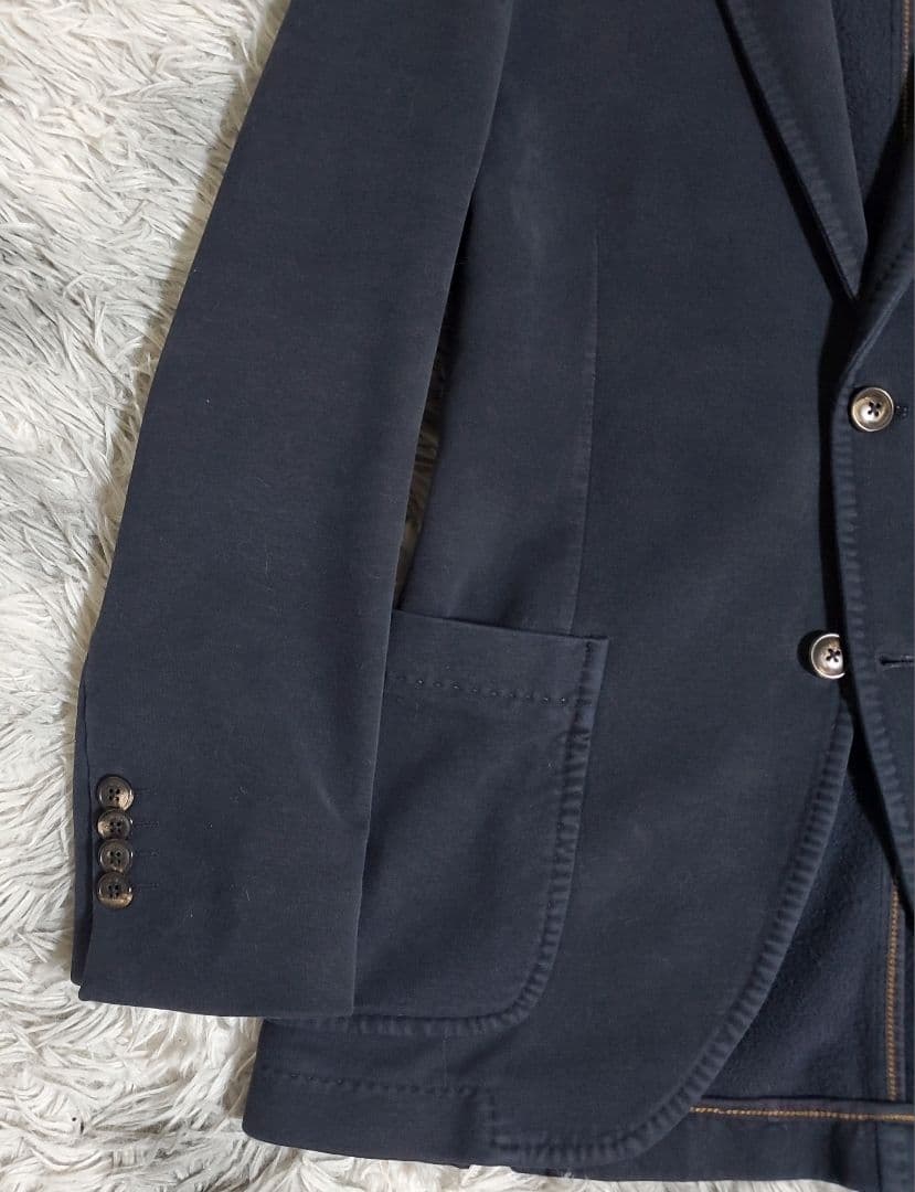 チルコロ 1901　テーラードジャケット　ストレッチ素材　ネイビー　size42