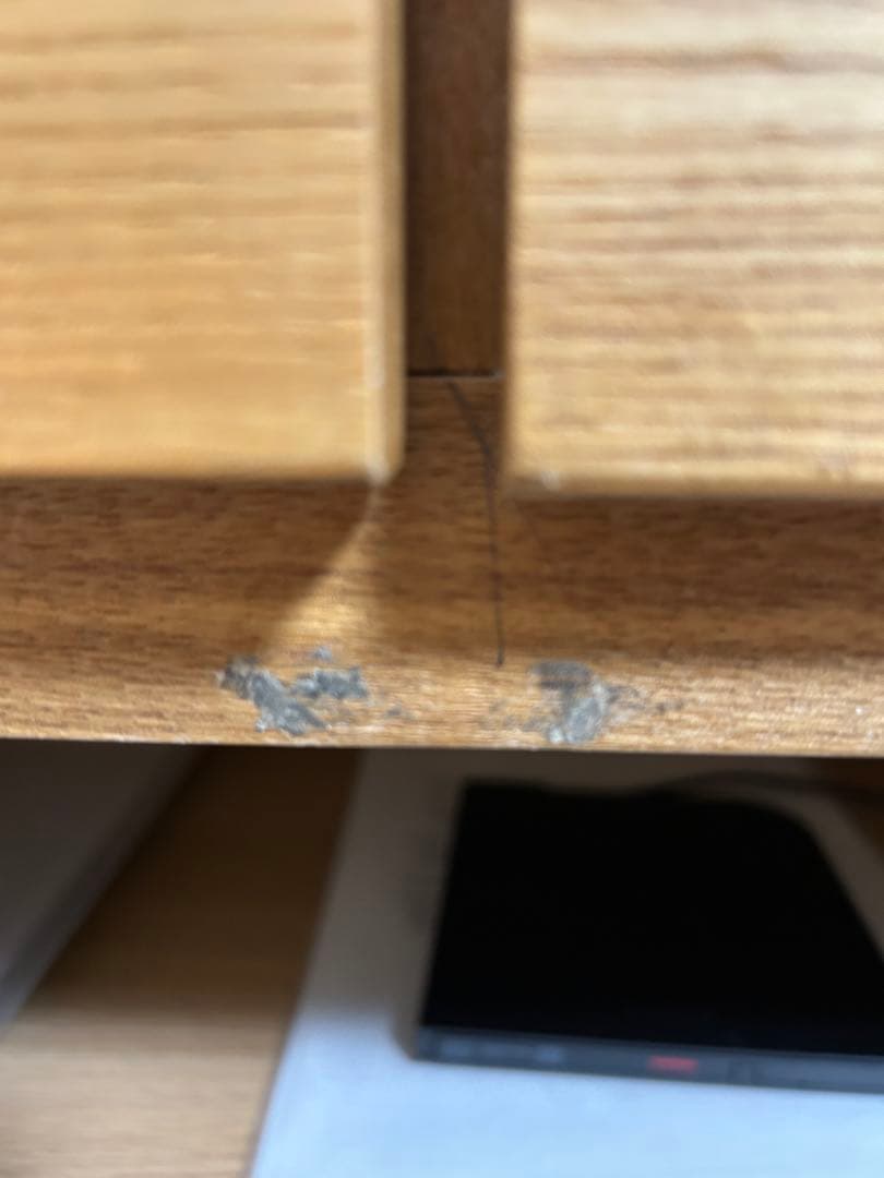 無印良品　オーク材脚付きキャビネット