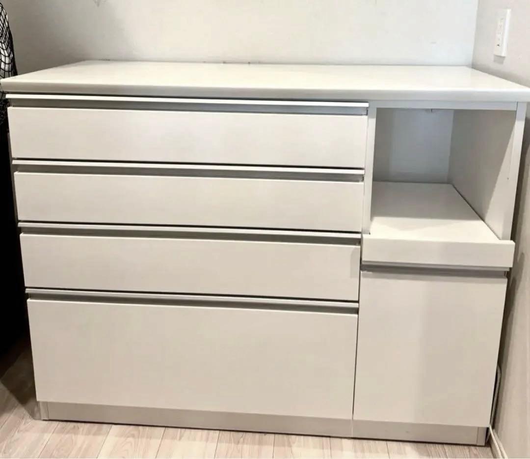 ニトリ　キッチンカウンター　レジューム　ソフトクローズタイプ　120cm