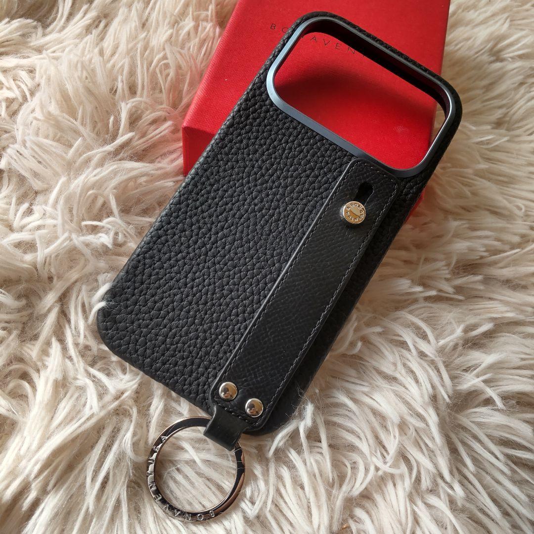 超極美品✨ボナベンチュラ iPhone 17pro ブラック シルバー ハンドル