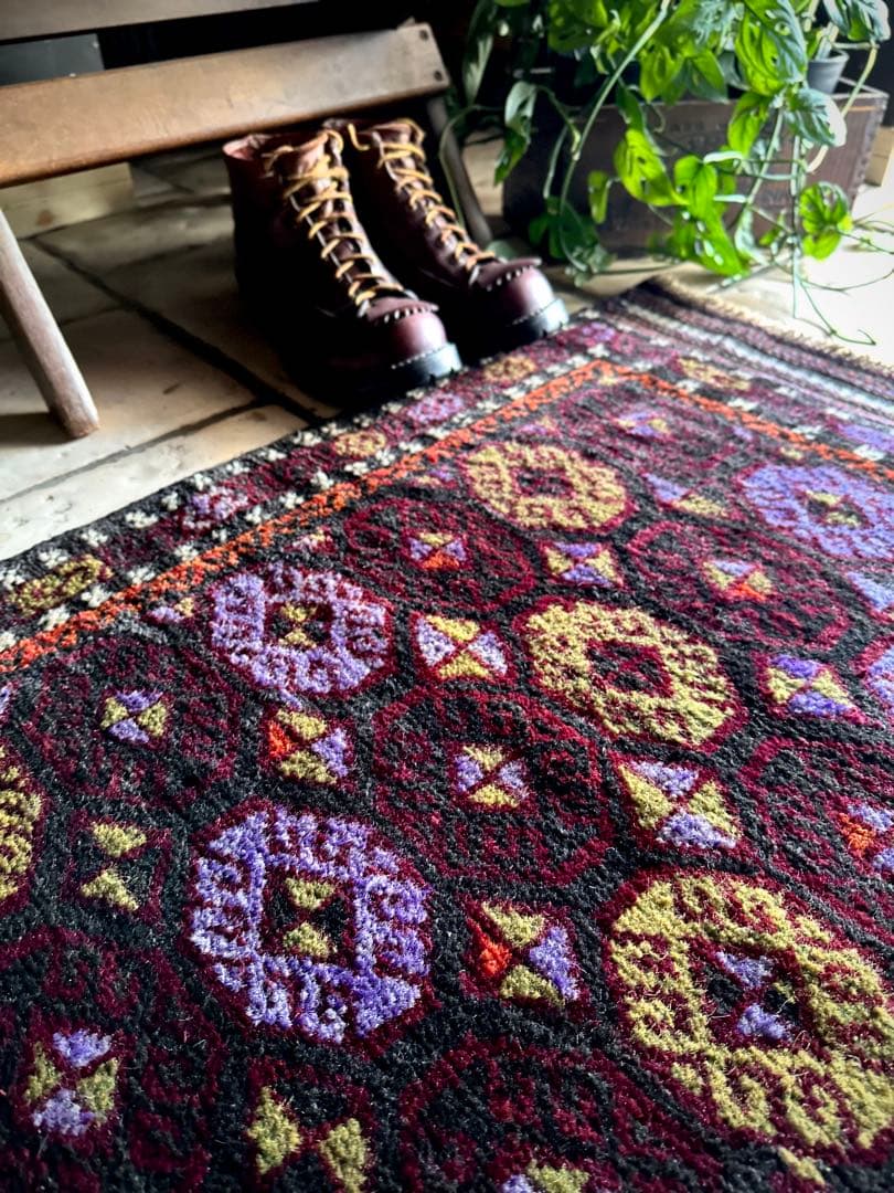 トライバルラグ　ヴィンテージラグ　バルーチ族　アフガンラグ　プリミティブアート