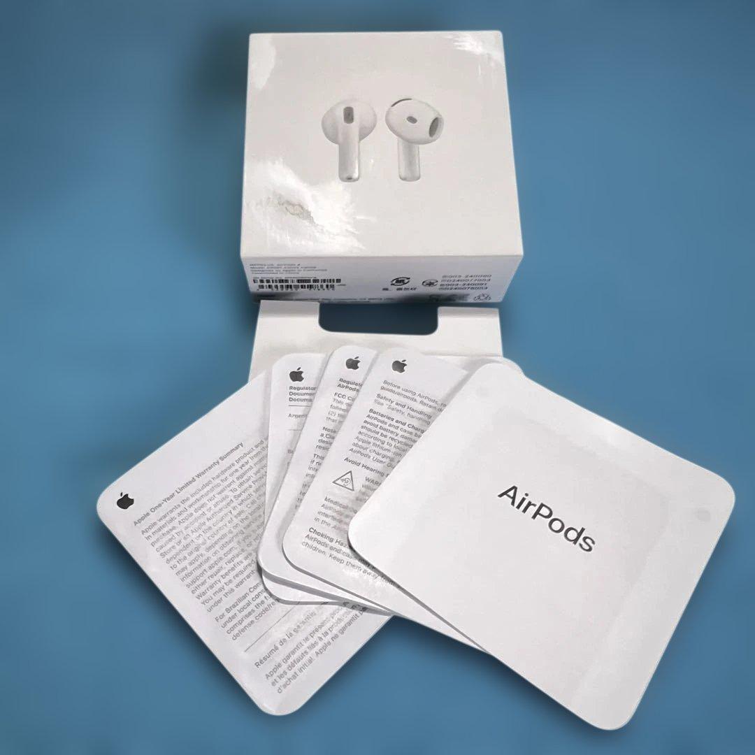 Apple AirPods4 ワイヤレスイヤホン ノイキャン無し エアポッズ4