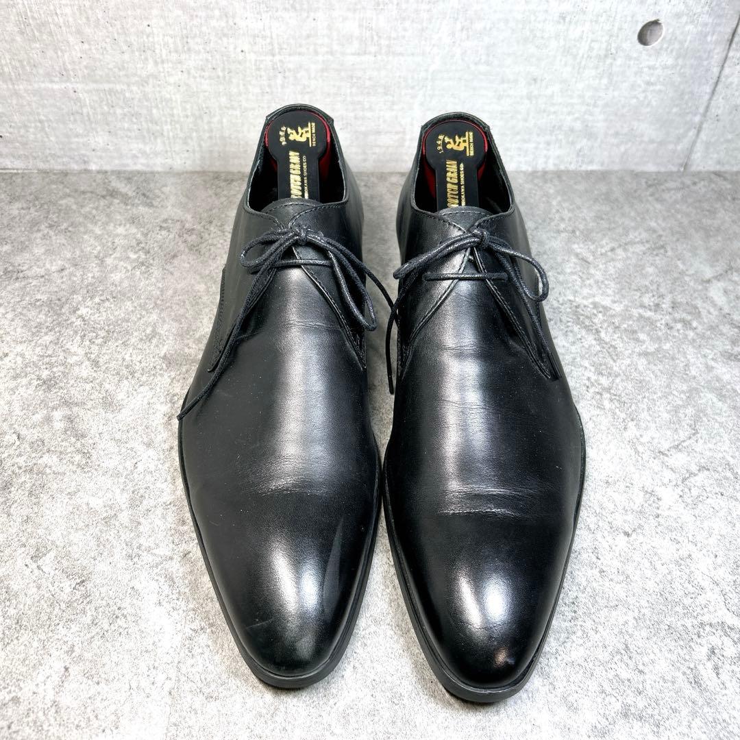 ほぼ新品【フープディドゥ】ドレスシューズ/革靴/プレーントゥ/ビジネスシューズ◎