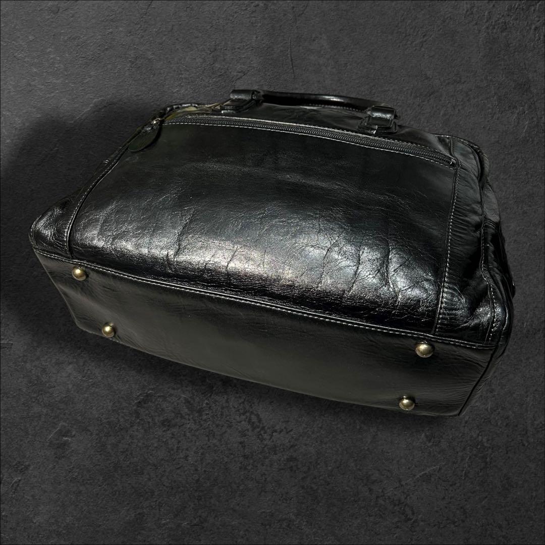 PORTER ポーター 黒 本革 ボストンバッグ CUOIO DI PORTER