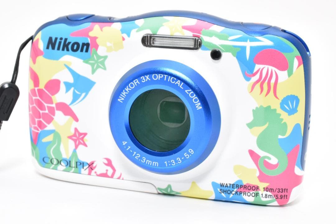 超美品 ニコン COOLPIX W100 マリン コンパクトデジタル M859