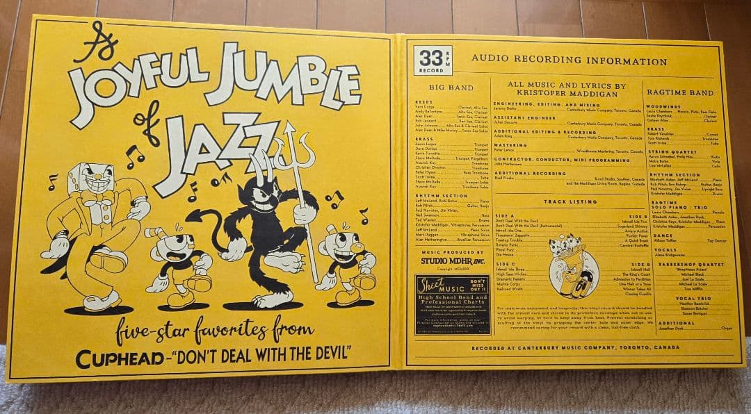 2枚組LP[CUPHEAD DON’T DEAL WITH THE DEVIL]