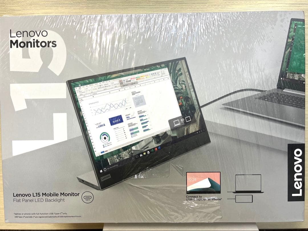 Lenvo L15 66E4UAC1JP 15.6型 モバイル モニター