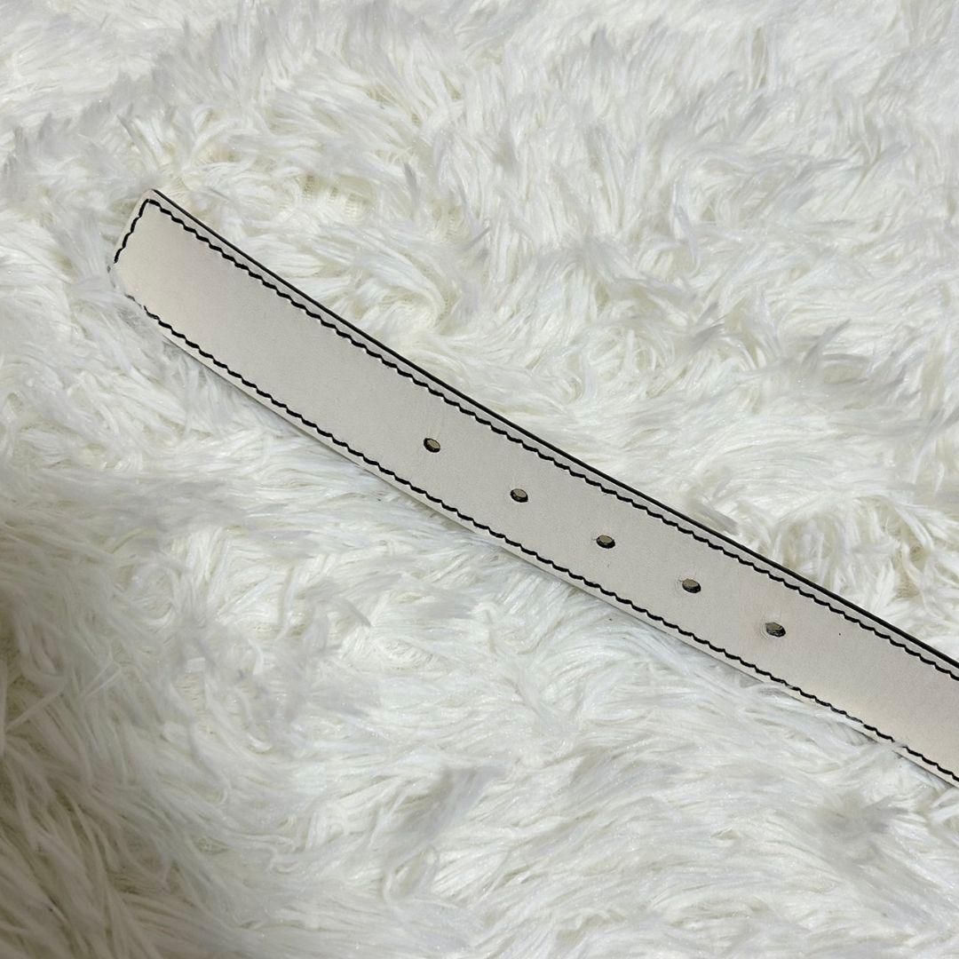 【極美品】現行品 Dior ディオール D-FENCE ベルト ロゴ シルバー