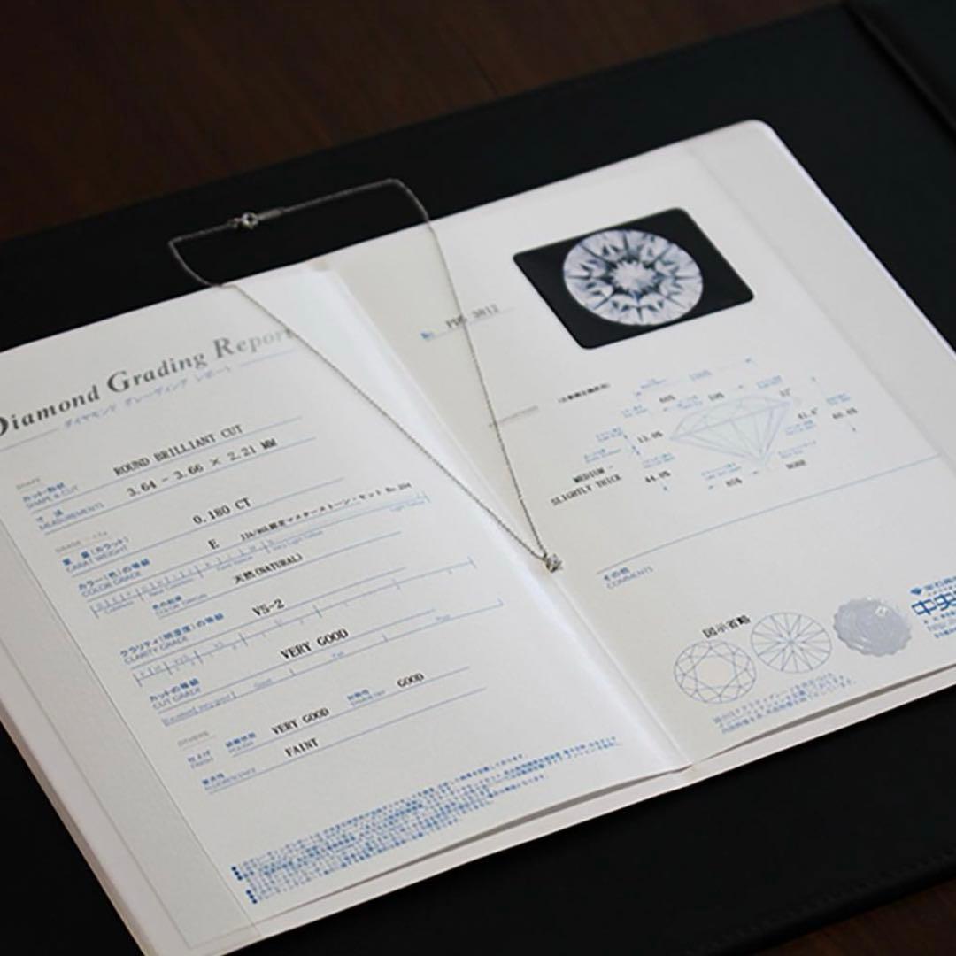 Tiffany ダイヤ0.18ct ソリテール ネックレス 41cm 950