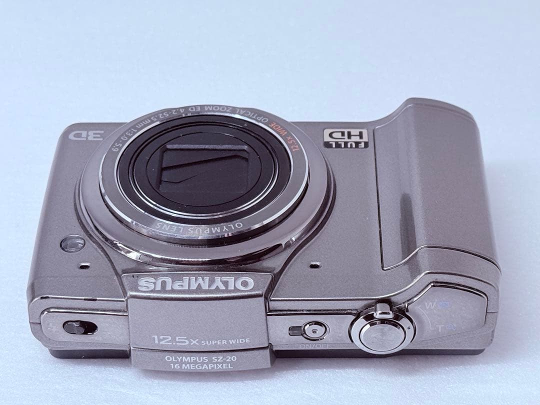 OLYMPUS SZ-20 シルバー 動作確認済 コンデジ FULL HD 3D