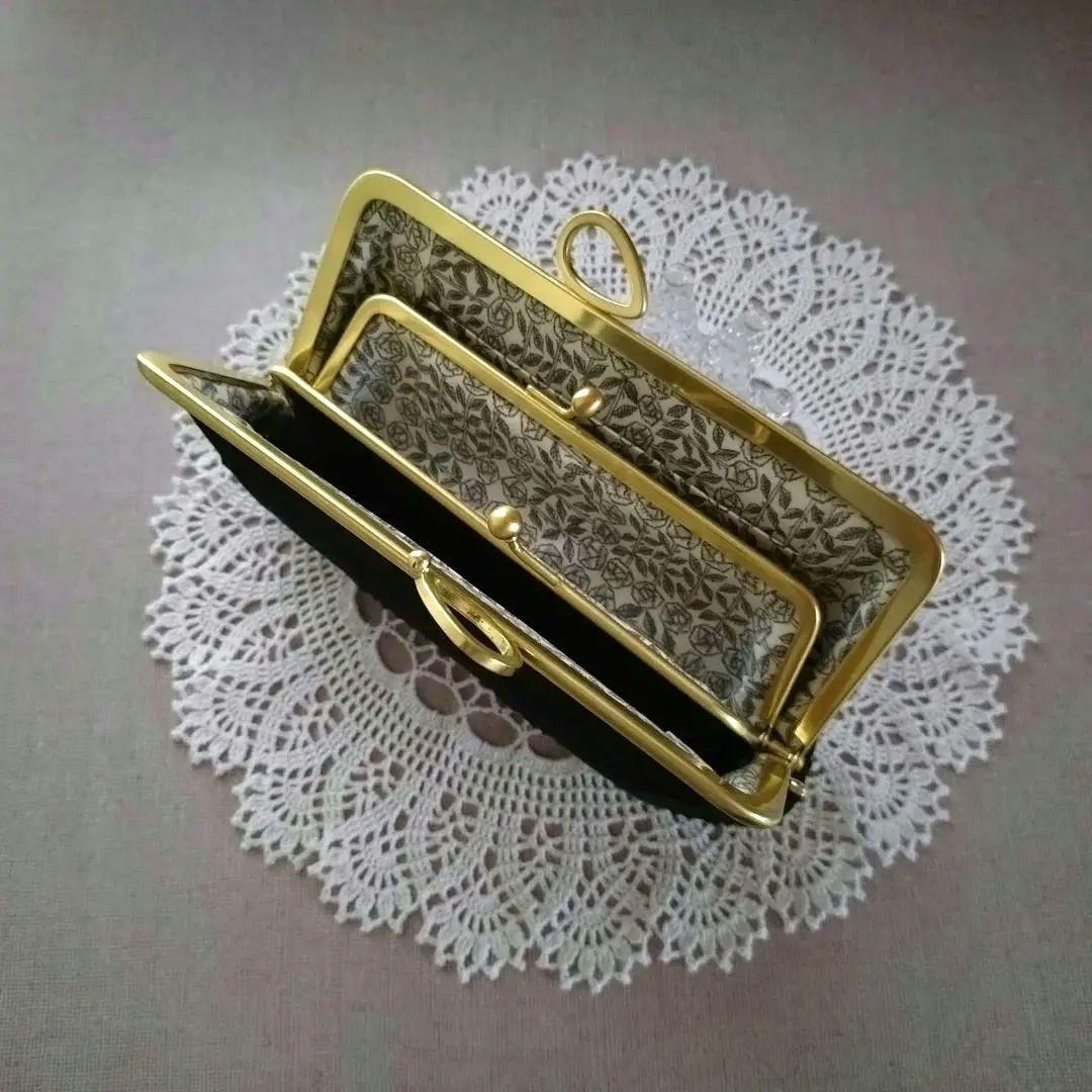 1256 ミナペルホネン dop tambourine 親子がま口 長財布