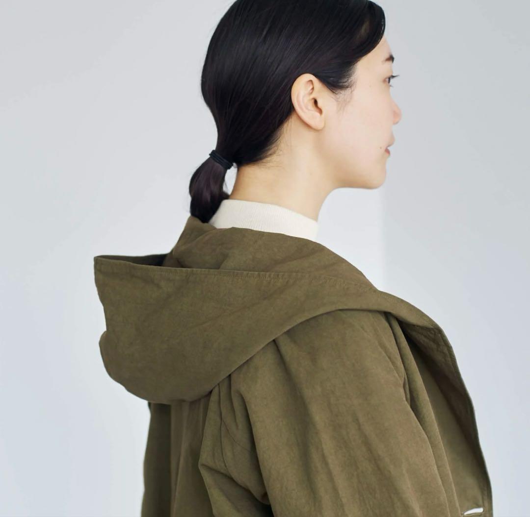 【訳アリ値下げ】HAU coat canvas カーキ　コート　キャンバス　ハウ