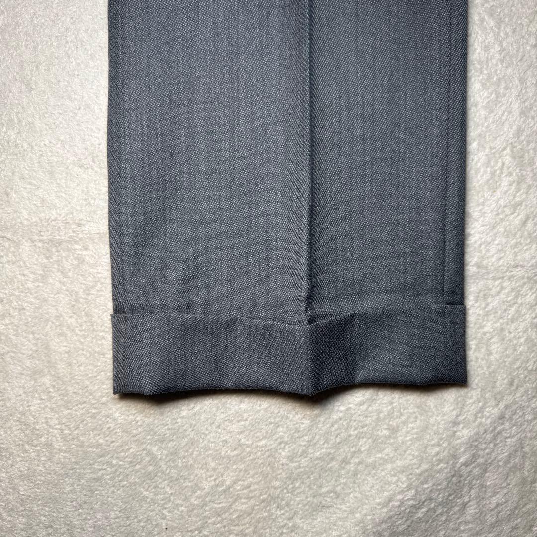 73 春秋　インコテックス　スラックス　グレー　48 ウール