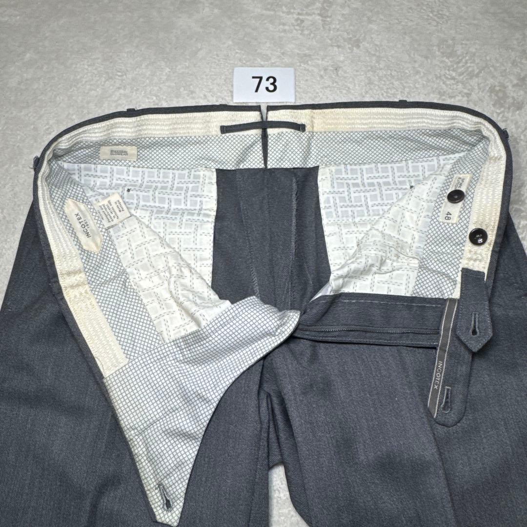 73 春秋　インコテックス　スラックス　グレー　48 ウール