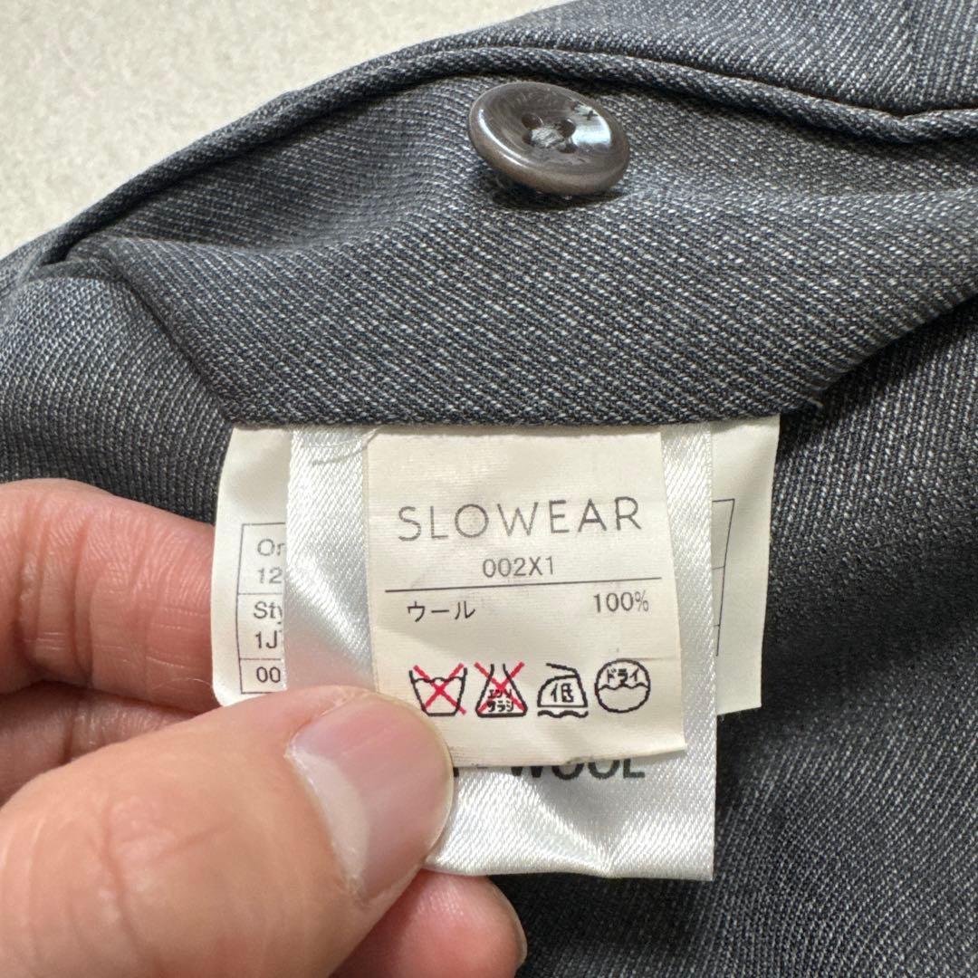 73 春秋　インコテックス　スラックス　グレー　48 ウール