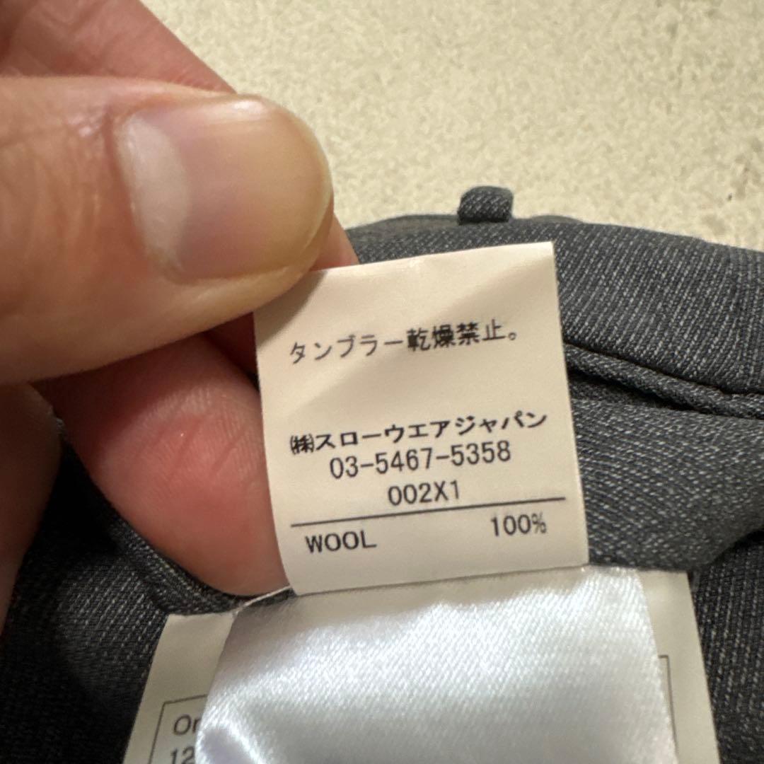 73 春秋　インコテックス　スラックス　グレー　48 ウール