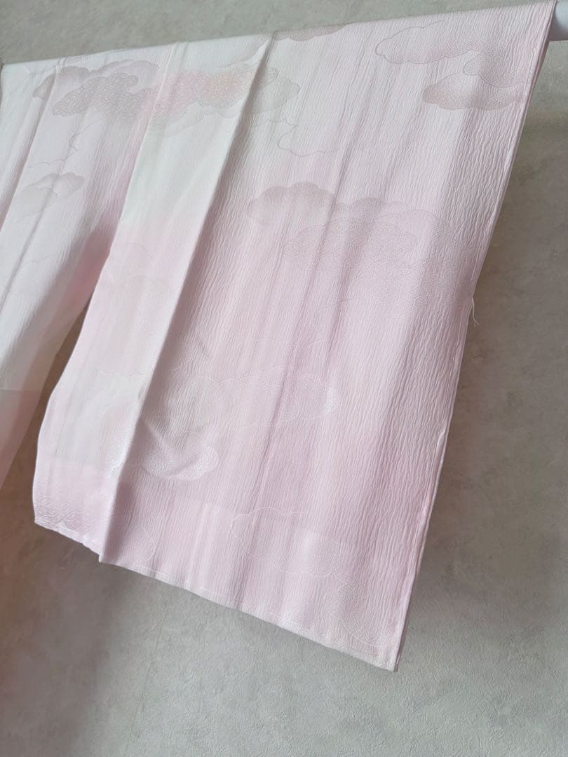 G06 未使用 丹後ちりめん 洗える正絹 絹100% 長襦袢 裄67.5