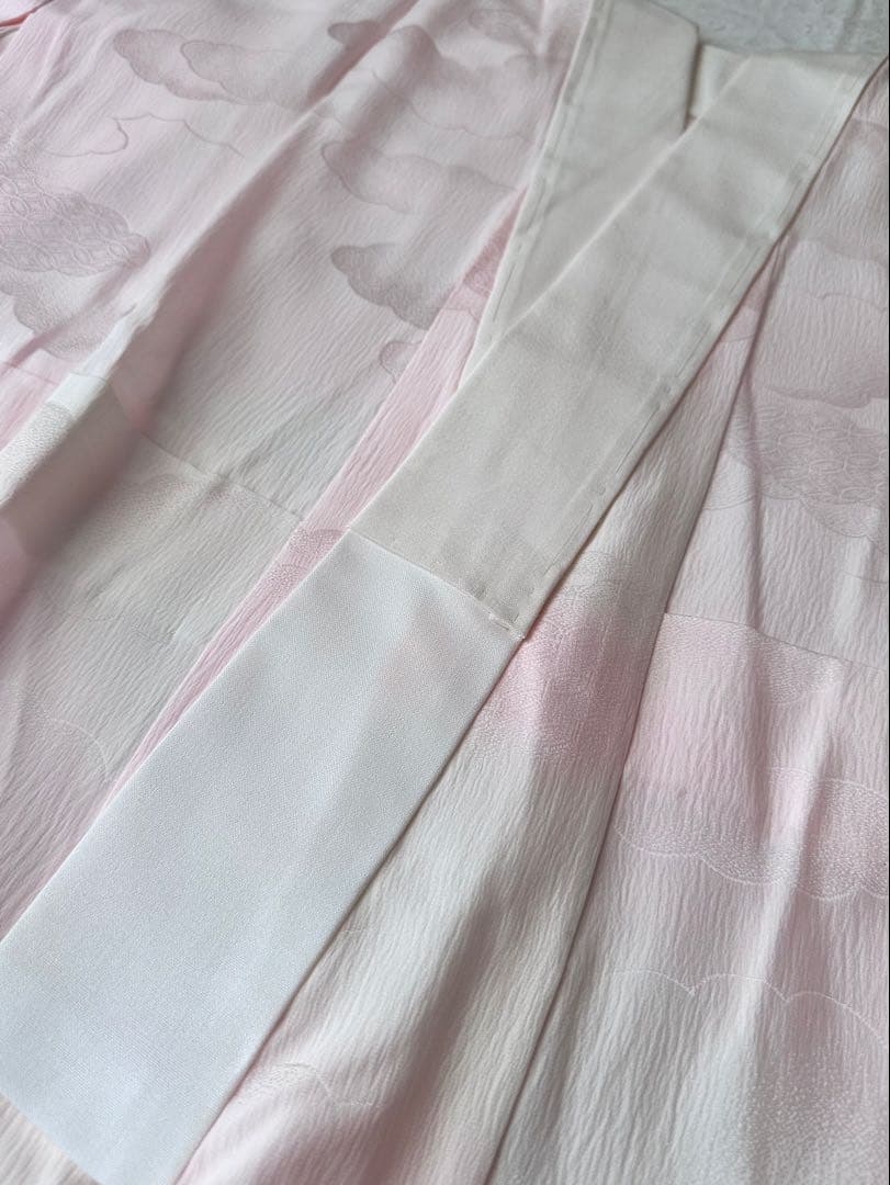 G06 未使用 丹後ちりめん 洗える正絹 絹100% 長襦袢 裄67.5