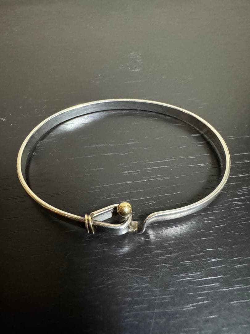 アクセサリー Tiffany&Co hook&eye bangle/silver925,K18
