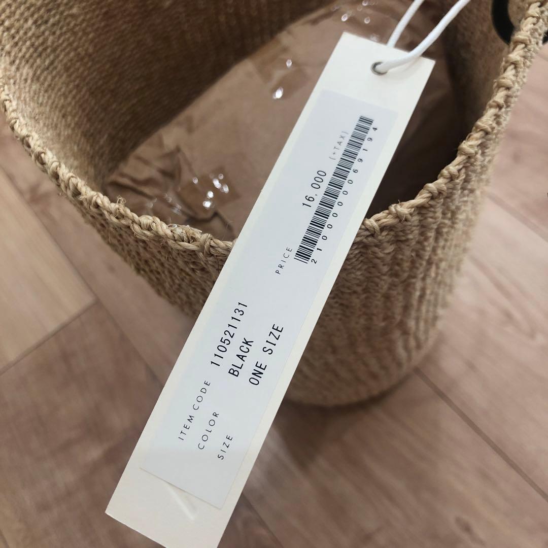 SEA かごバッグ　新品　Black M