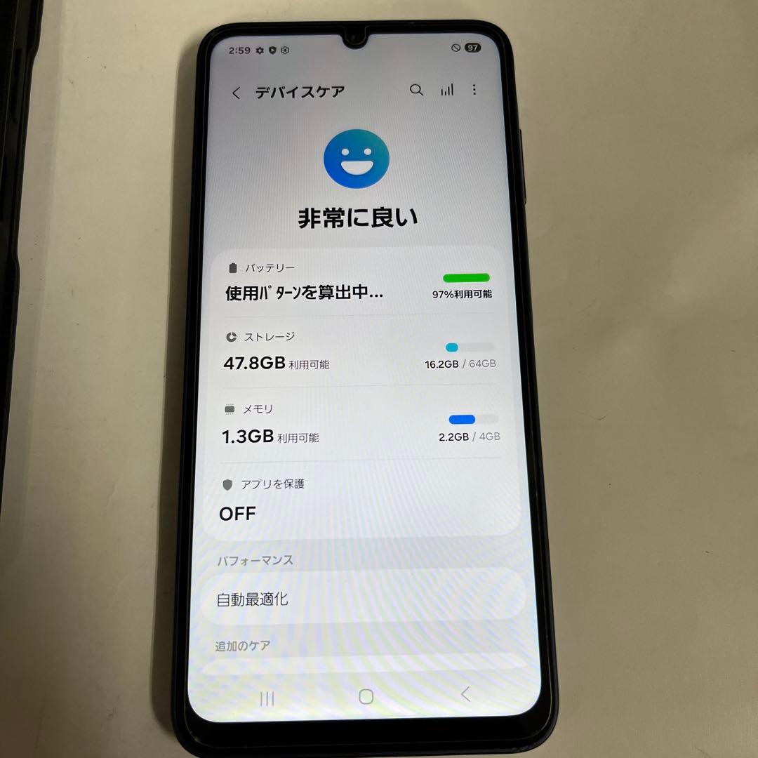 【美品】Samsung Galaxy A25 5G 本体 ブラック本体＋ケース
