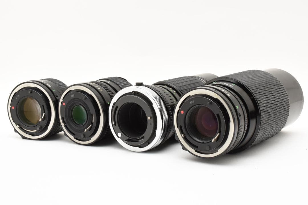 【豪華セット・動作良好】Canon A-1+FDレンズ/フード/ケース付1082