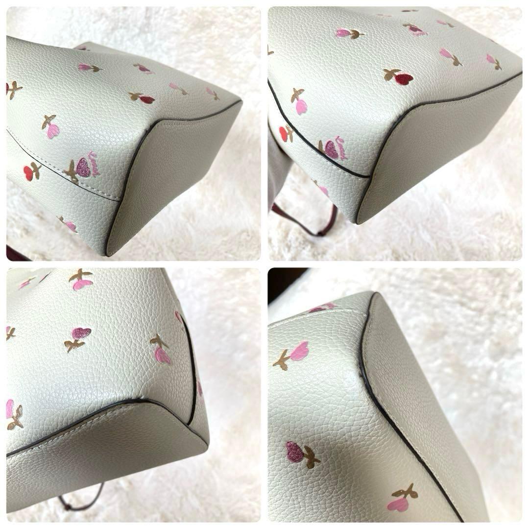 COACH コーチ ハートフローラル2wayバケットショルダーバッグ