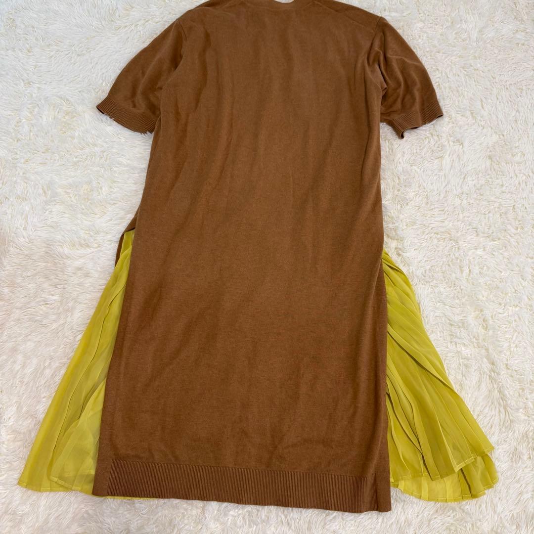 MUVEIL ミュベール ビーズ刺繍ニットワンピース M〜Lサイズ 芸能人着用