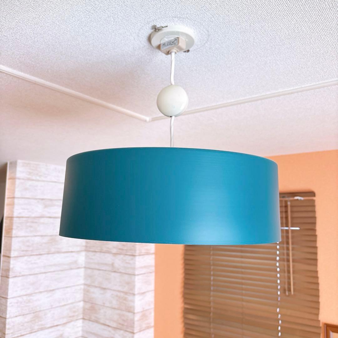 【希少廃盤】unico ウニコ 天井照明　ブルー　LED電球付　レア