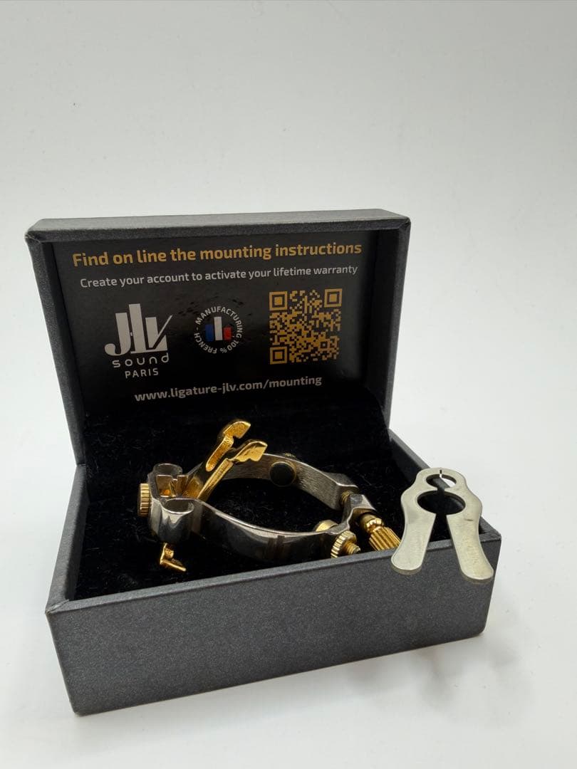 JLV Sound Paris クラリネット用 リガチャー B♭/A 箱付き