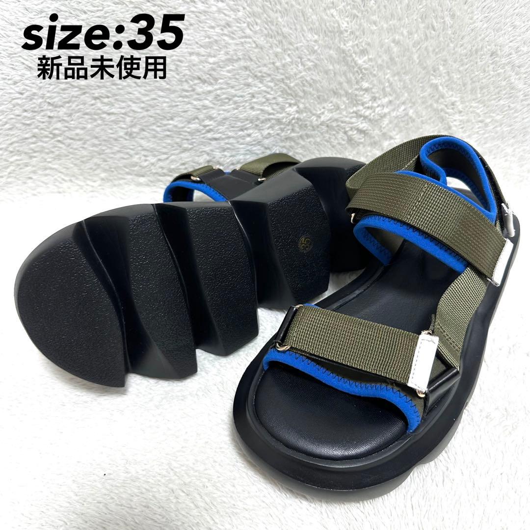 未使用品　MANA マナ　ベルクロサンダル　コンビ　バイカラー　スポーツサンダル