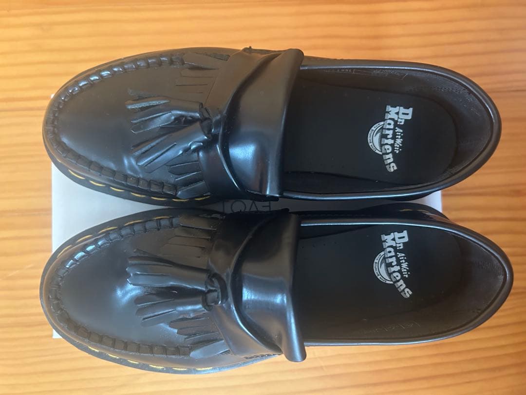 ドクターマーチン　エイドリアン　クアッド　UK6 タッセルローファー　ブラック