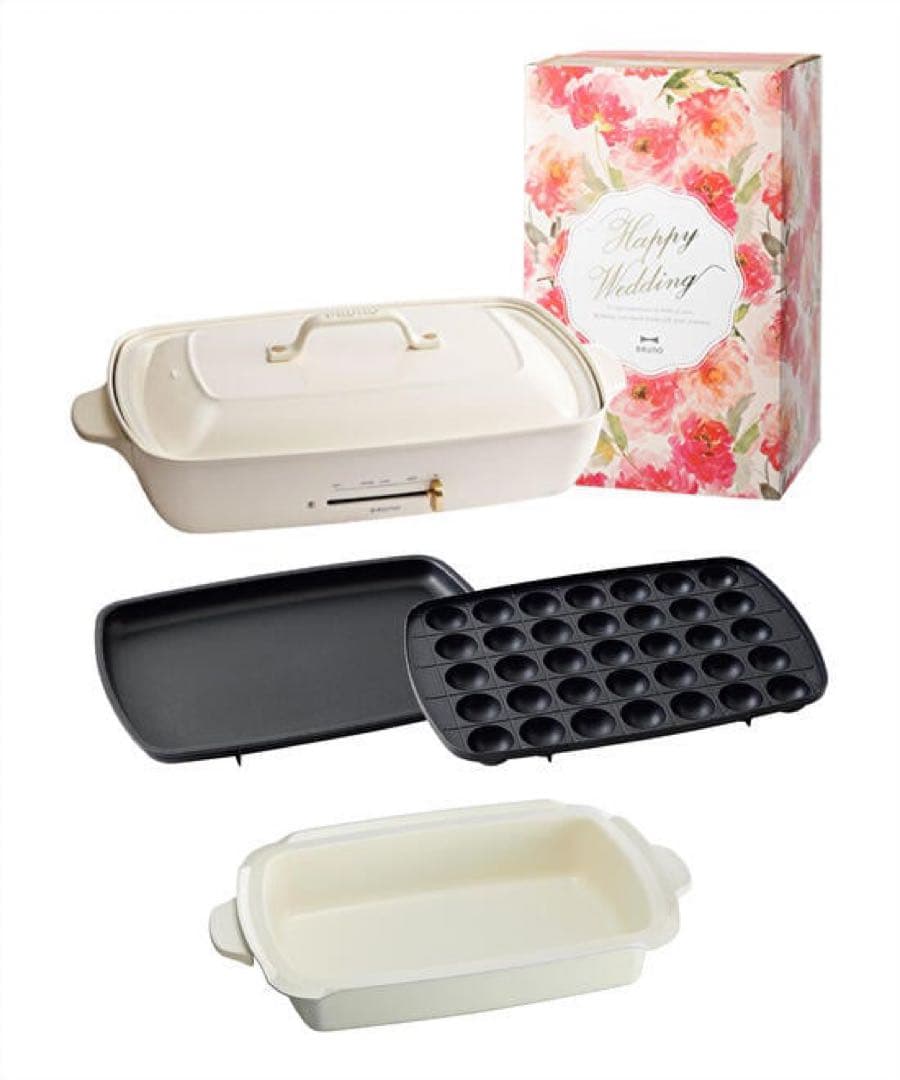 【新品未使用】BRUNO ホットプレート 中型 ホワイト